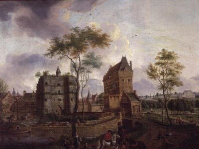 Os portões da cidade de Malines (óleo sobre tela) de Gerard Philippe Colin