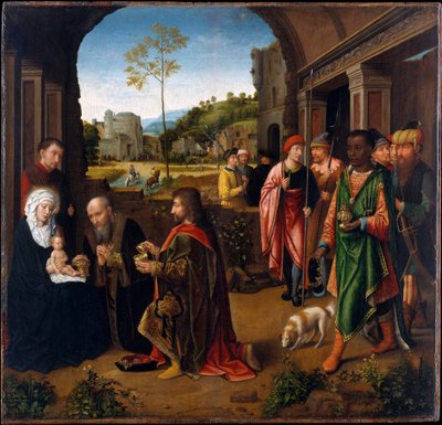 A Adoração dos Magos, c.1520 (óleo sobre madeira) de Gerard (studio of) David