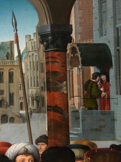 Detalhe do Julgamento de Cambyses de Gerard David