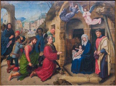 Alemão: Die Anbetung der Könige (cópia segundo Hugo van der Goes) Adoração dos Reis Magos de Gerard David