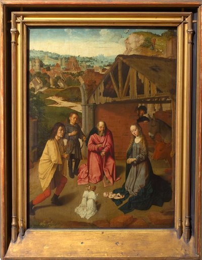 A Adoração dos Pastores, ca 1485. de Gerard David