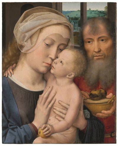A Sagrada Família (óleo sobre painel) de Gerard David