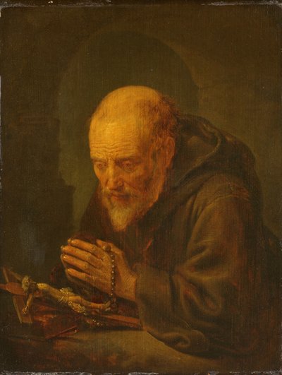 Uma Oração de Eremitina de Gerrit Dou