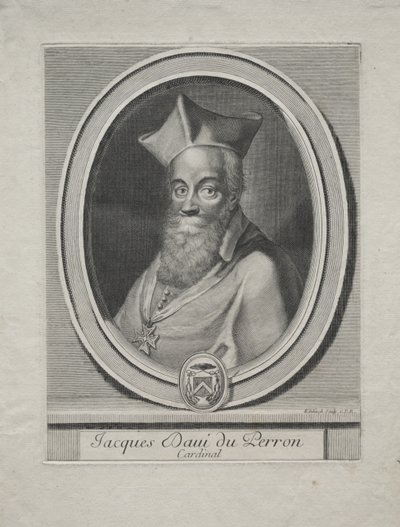 Cardeal Jacques Davey Duperron de Gérard Edelinck