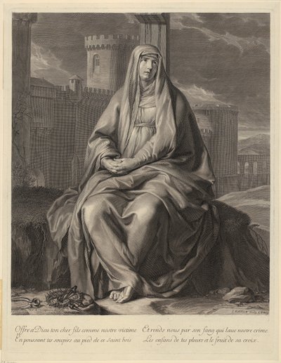 Retrato de Charles-Maurice Le Tellier de Gérard Edelinck
