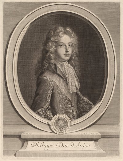 Philippe, Duque de Anjou de Gerard Edelinck after François de Troy
