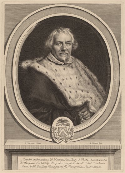 Remi Du Laura de Gerard Edelinck after Jacob van Oost II