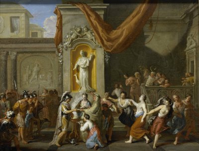 O casamento de Alexandre o Grande e Roxane de Bactria de Gerard Hoet (I)