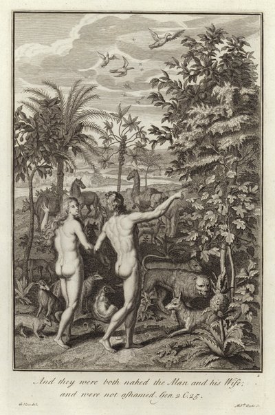 Adão e Eva de Gerard Hoet