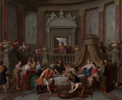 O Banquete de Cleópatra de Gerard Hoet