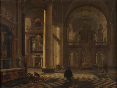 Interior de uma igreja católica de Gerard Houckgeest