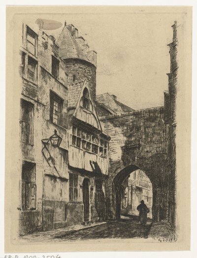 Vista de rua
Perto do Steen em Antuérpia (título sobre o objecto) de Gerard Jan Bos