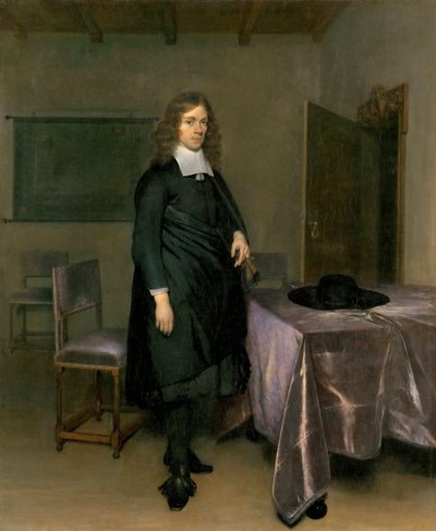 Retrato de um homem par Gerard Ter Borch (Terburg), o mais novo (1617-1681), - Óleo sobre tela - Tiroler Landesmuseum Ferdinandeum, Innsbruck de Gerard Terborch
