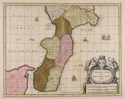 A outra anteriormente parte da Magna Graecia da Calábria além do de Gerard Valck
