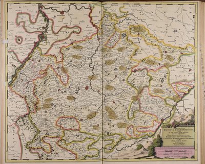 Chorographia ducatus Wurtenburgici quem ab una alteraque parte includunt quique ei includuntur marchionatus praepositura Badensis Elwangensis comitatus Hohenzolern Rechberg et affine almae civitatis Ulmae territorium de Gerard Valck