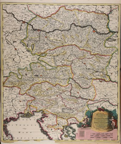 Circuli Austriaci orientalior pars in qua Austria propria et ab ea dependentes tum ducatus Stiriae, Carintiae, Carniolae tum comitatus hisce inclusi Cillensis et Goritiae singuli subdivisi de Gerard Valck