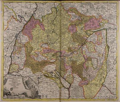 Circulus Suevicus complectens omnes status subdivisos ex quibus constat de Gerard Valck