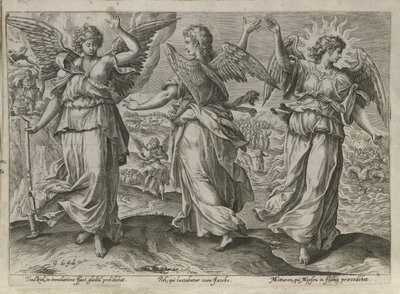 Os Anjos Taedkiel, Piel e Mittaron de Gerard de Jode