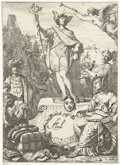 Alegoria de negociação com Mercúrio de Gerard de Lairesse (rejected attribution)