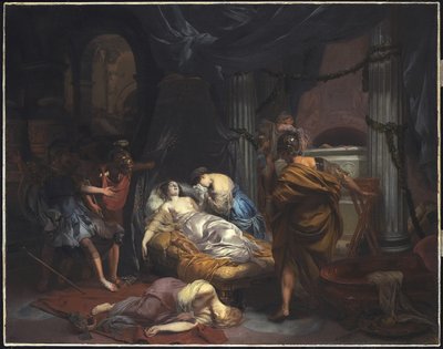 A morte de Cleópatra, 1686 de Gerard de Lairesse