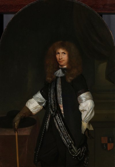 Jacob de Graeff (1642-90). No uniforme de um oficial de Gerard ter Borch (II) (signed by artist)