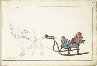Cavalo e marreta de Gerard ter Borch (II) (signed by artist)