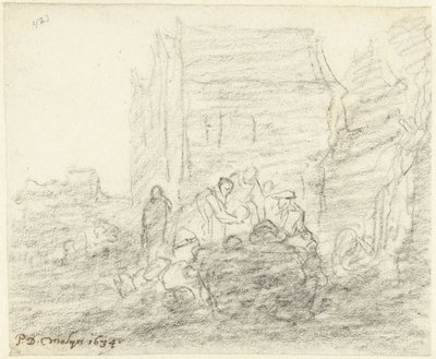 Mercado de legumes à noite de Gerard ter Borch (II)