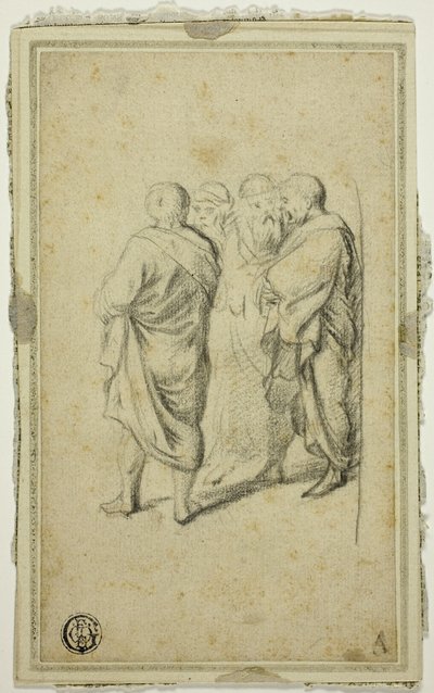 Grupo de quatro homens em togas de Gerard ter Borch