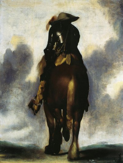 Homem a cavalo, visto de trás de Gerard ter Borch