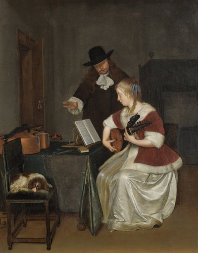 A lição de música de Gerard ter Borch