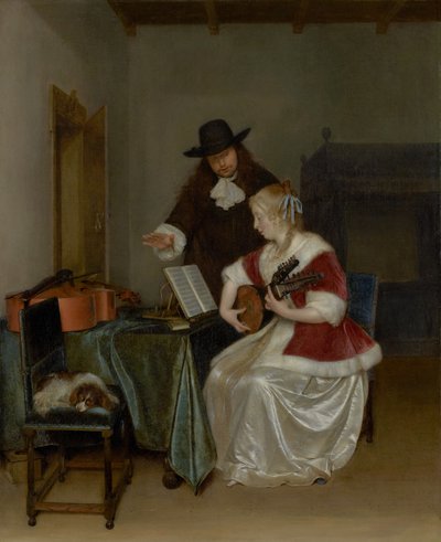 A lição de música de Gerard ter Borch
