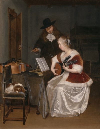 A lição de música de Gerard ter Borch