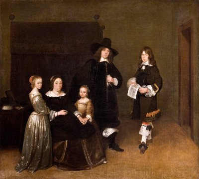 Retrato de uma família, 1656 de Gerard ter Borch