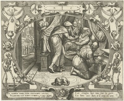 Homem com a idade de cem Ten Ages of Man (título da série) de Gerard van Groeningen