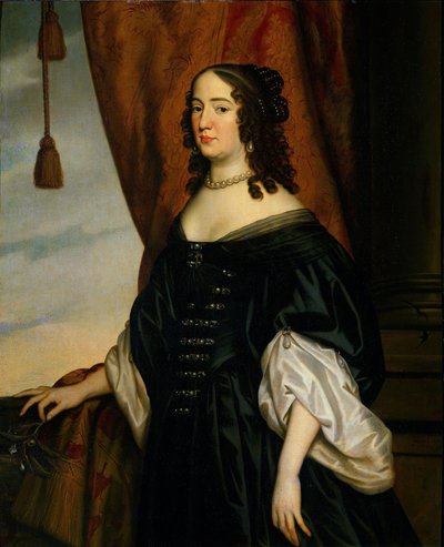 Retrato de Amália de Solms (1602-75) de Gerard van Honthorst (workshop of)