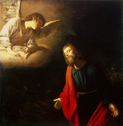 Cristo no Jardim do Getsémani (A Agonia no Jardim) de Gerard van Honthorst