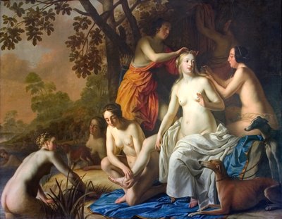 Diana com suas Ninfas de Gerard van Honthorst