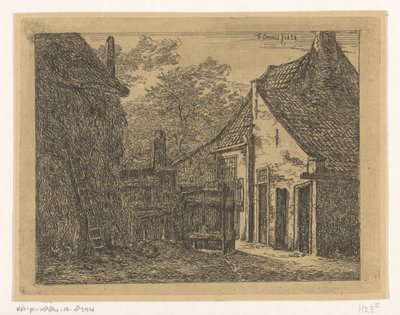 Casa de campo com palheiro
A fazenda em Pernis de Gerardus Emaus de Micault