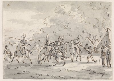 Cavalaria no acampamento de Gerardus Emaus de Micault