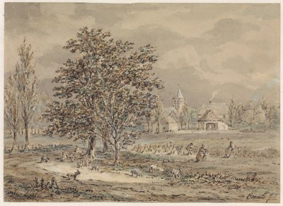 Vista da vila de Zoelmond de Gerardus Emaus de Micault