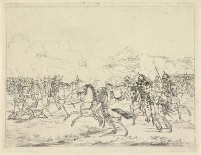 Morte de Frederico Guilherme de Brunswijk, 1815 de Gerardus Emaus de Micault