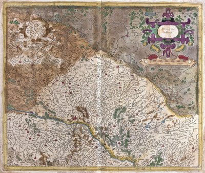 Alsace, França (gravura de Gerardus Mercator