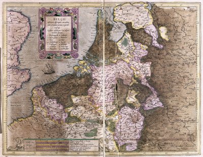Bélgica (gravura de Gerardus Mercator