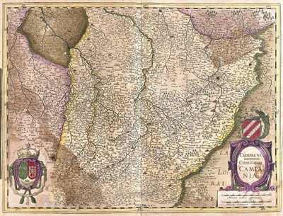 Champagne, França (gravura de Gerardus Mercator