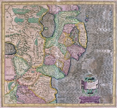 Irlanda Oriental de Gerardus Mercator