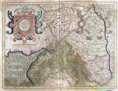 Inglaterra e Escócia (gravura de Gerardus Mercator