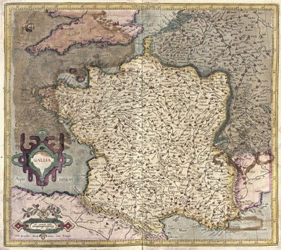 França (gravura de Gerardus Mercator