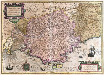 França (gravura de Gerardus Mercator