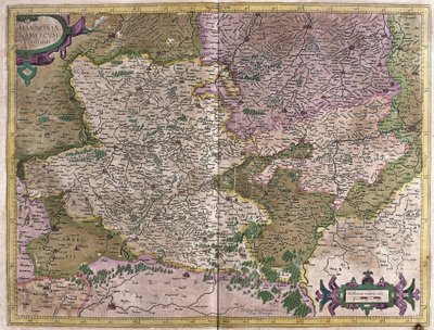 Hainaut, Namur, Bélgica (gravura de Gerardus Mercator