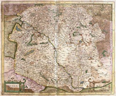 Hungria (gravura de Gerardus Mercator